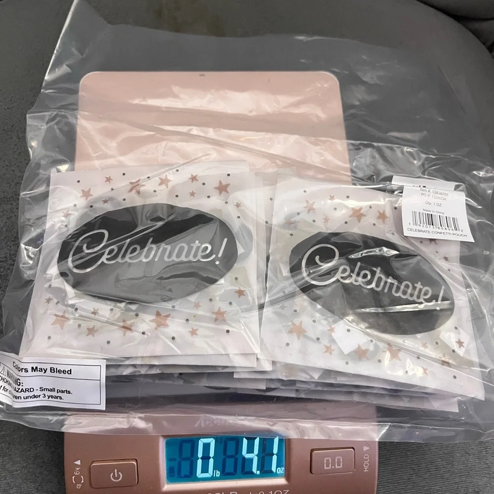Celebrate Confetti Pouches - 12 Pc.